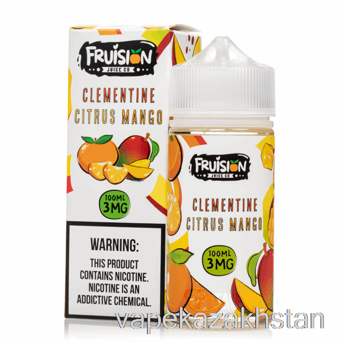 Vape Kazakhstan Clementine Citrus Mango - Fruision Juice Co - 100mL 0mg